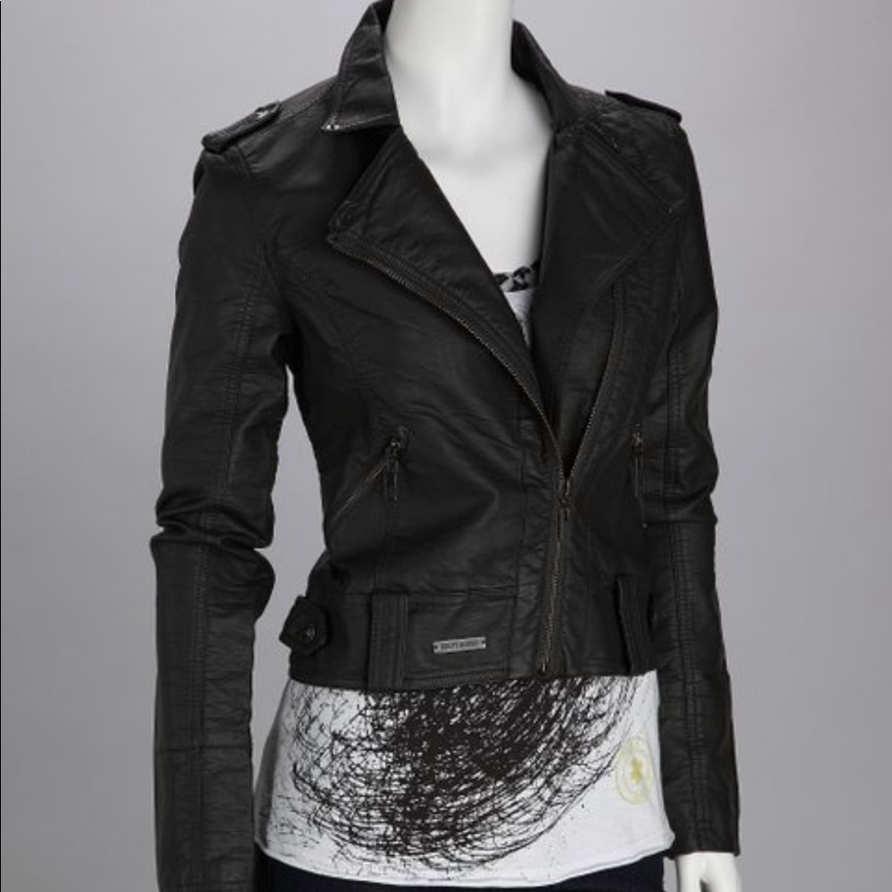 People’s Liberation Faux Leather Jacket - NEW